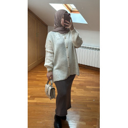 Conjunto falda y cárdigan