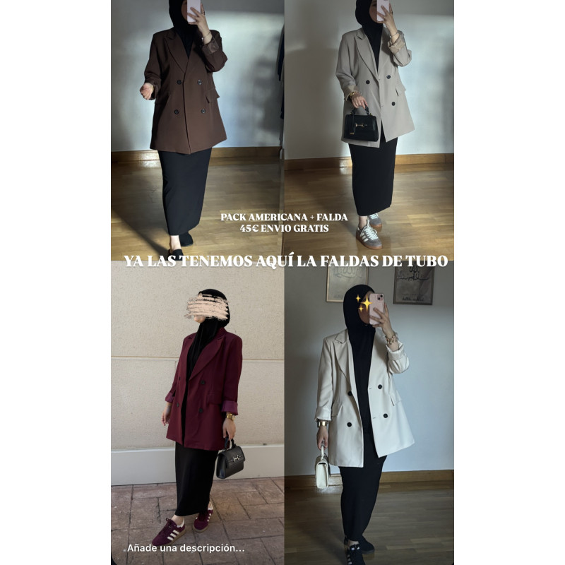Pack americana + Falda